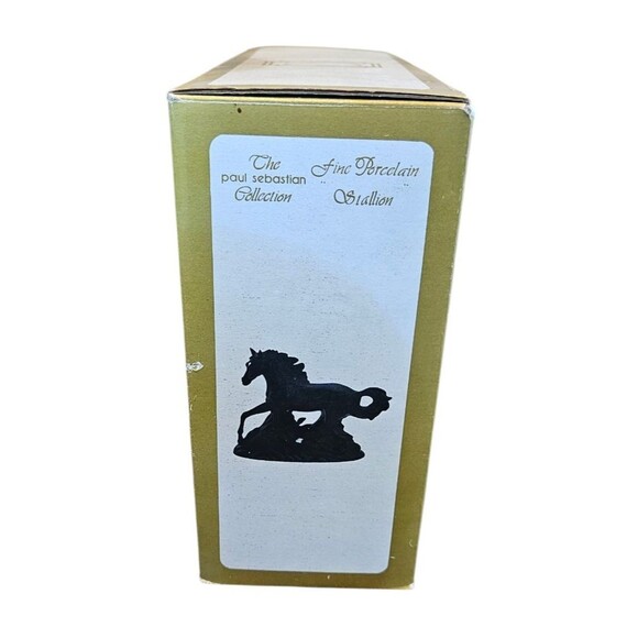 Vintage Meico Paul Sebastian Fine Porcelain Stallion Horse Statue. With Box! - Picture 5 of 7
